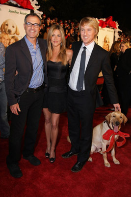 Jennifer Aniston, Owen Wilson and David Frankel at event of Marley & Me (2008)