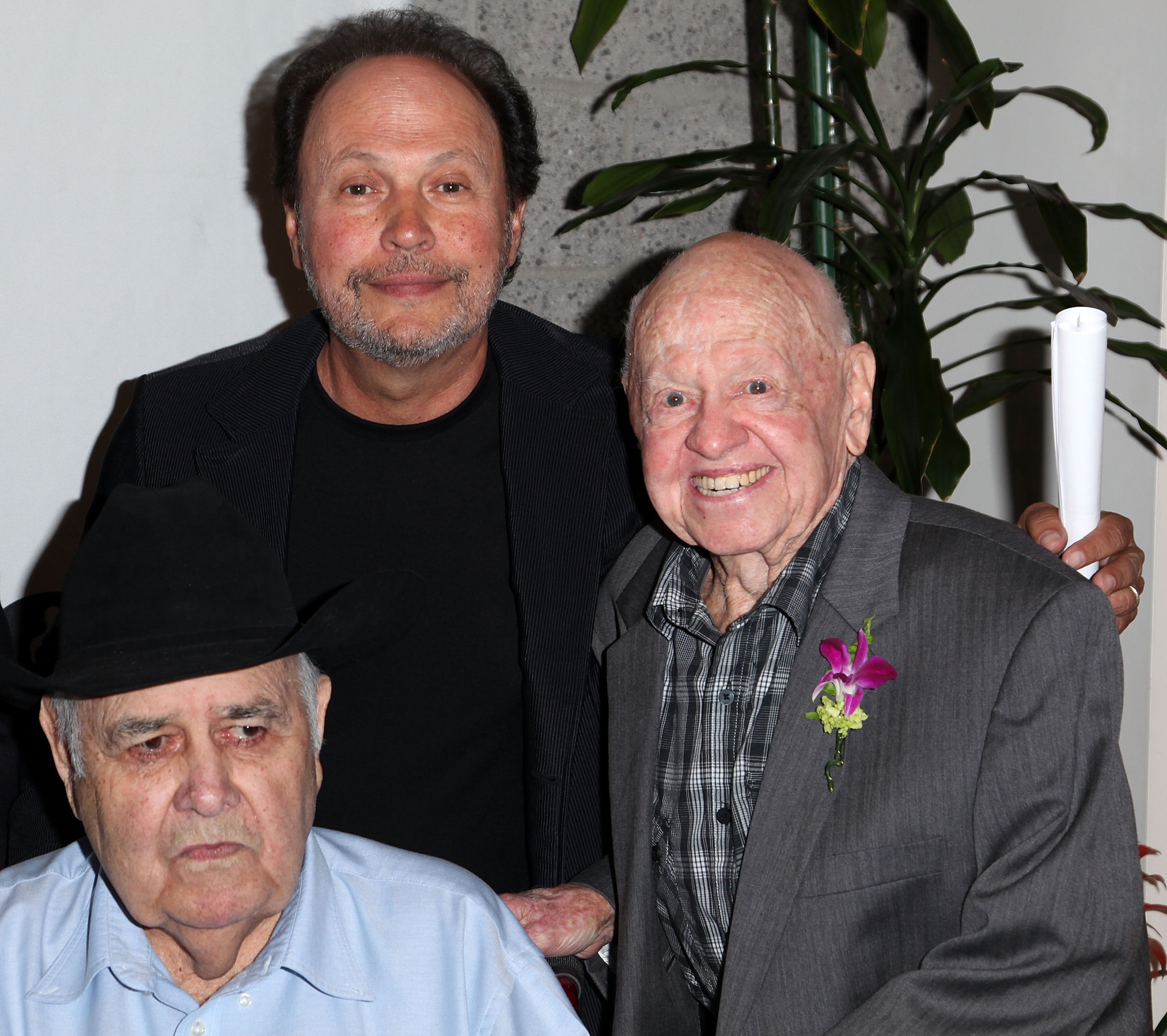 Billy Crystal, Mickey Rooney and Jonathan Winters