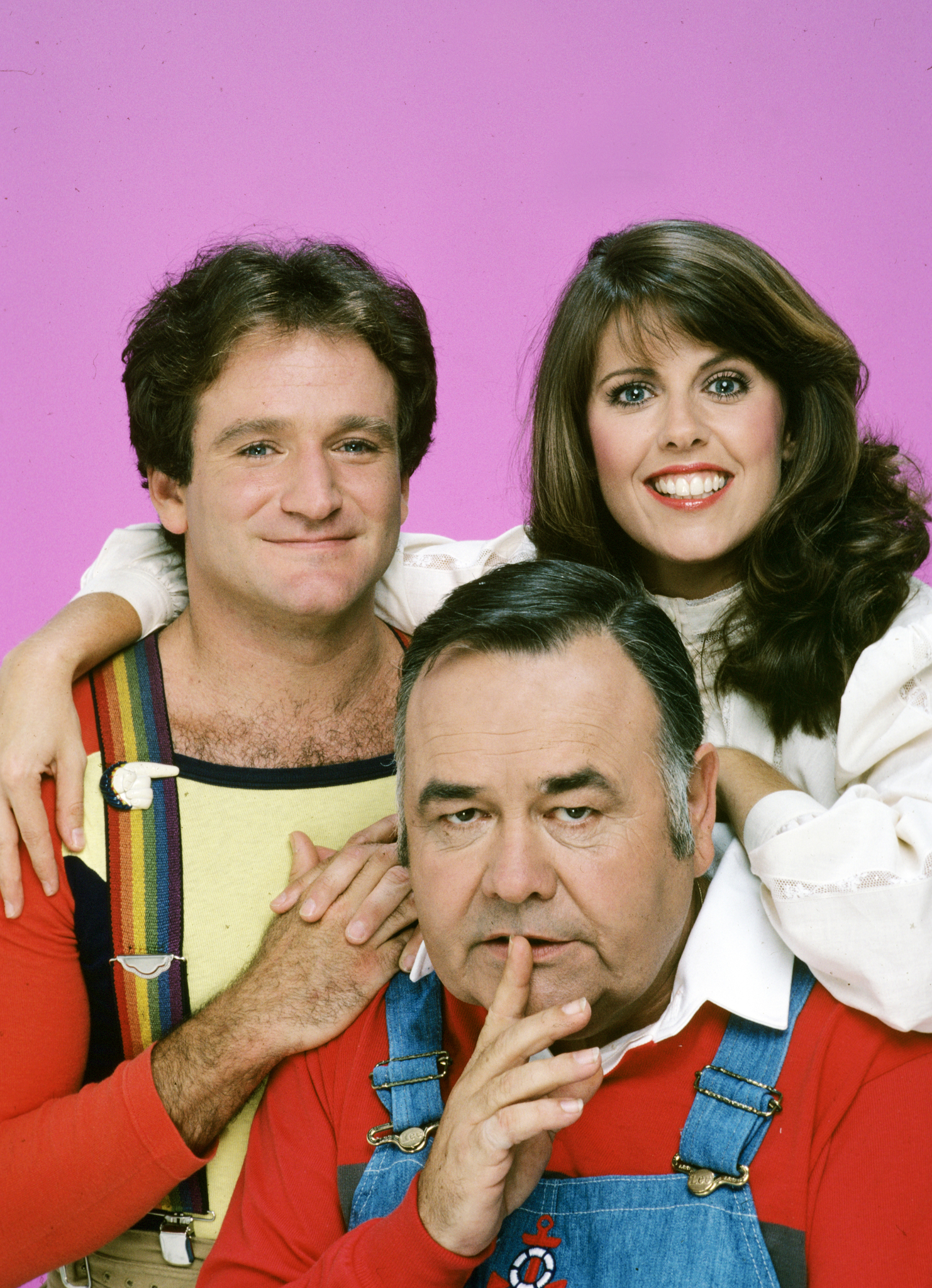 Pam Dawber and Jonathan Winters at event of Mork & Mindy (1978)