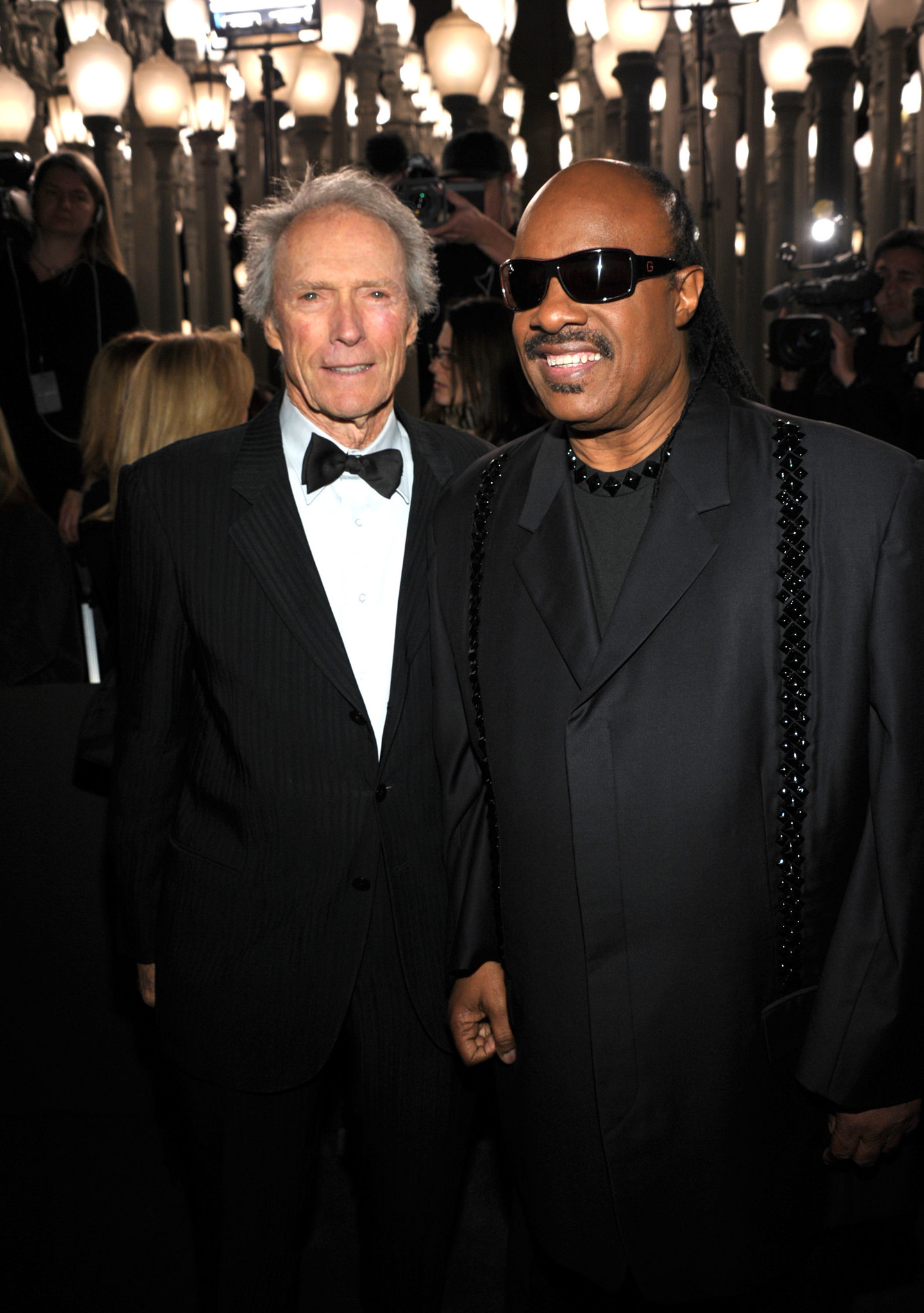 Clint Eastwood and Stevie Wonder
