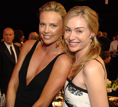 Charlize Theron and Portia de Rossi at event of 12th Annual Screen Actors Guild Awards (2006)