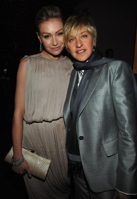 Ellen DeGeneres and Portia de Rossi at event of The 80th Annual Academy Awards (2008)