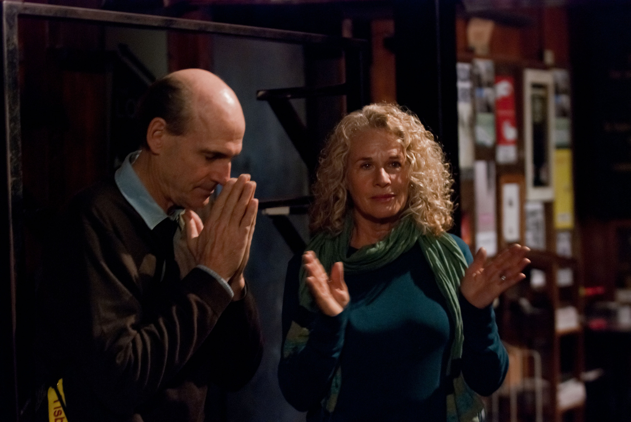 Still of Carole King and James Taylor in American Masters: Troubadours: Carole King/James Taylor & the Rise of the Singer-Songwriter (2011)