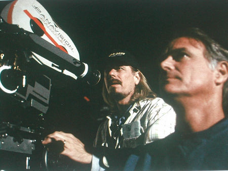 Don FauntLeRoy with Brother Mike on the set of Jeepers Creepers 2