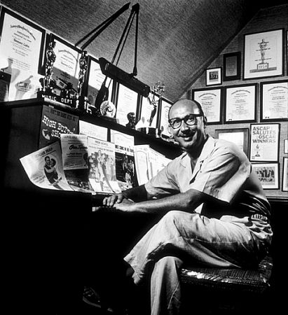 Sammy Cahn at home in Los Angeles, CA, 1959.