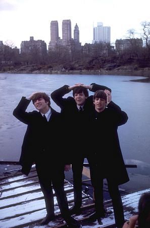 Paul McCartney, John Lennon and Ringo Starr