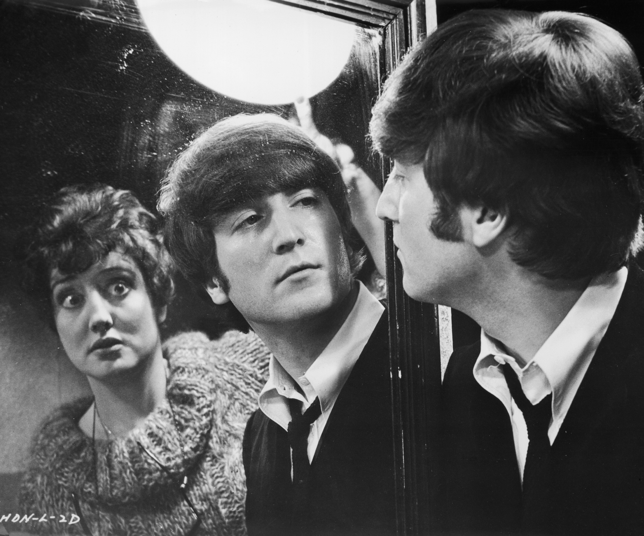 Still of John Lennon and Anna Quayle in A Hard Day's Night (1964)