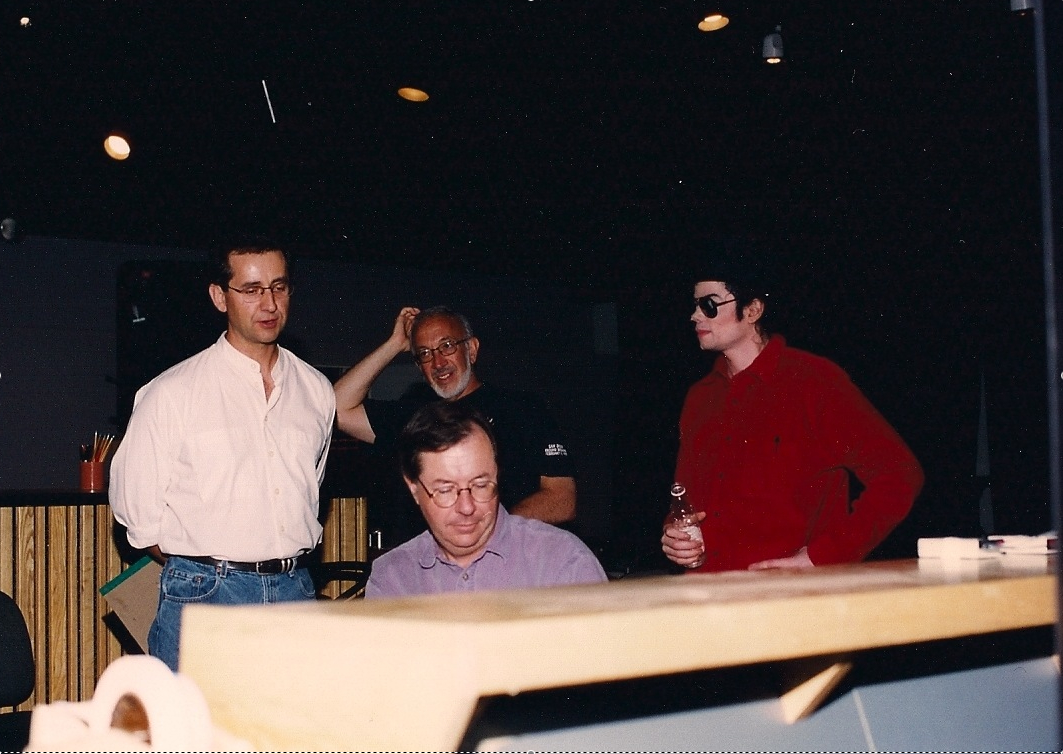 Nick Pike, Stan Winston, Shawn Murphy and Michael Jackson at Sony