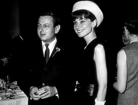 33-75 Audrey Hepburn and Andre Previn at a studio party honoring the start of 