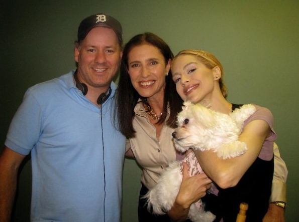 Michael Feifer, Brittany Murphy, Mimi Rogers on set of 