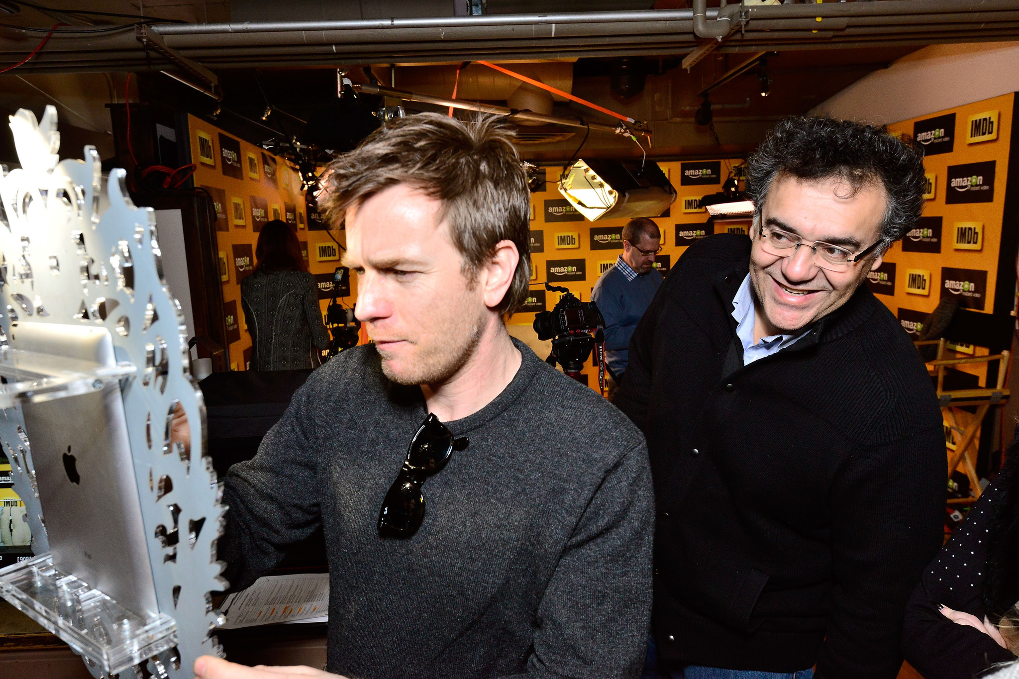 Ewan McGregor and Rodrigo García at event of IMDb & AIV Studio at Sundance (2015)