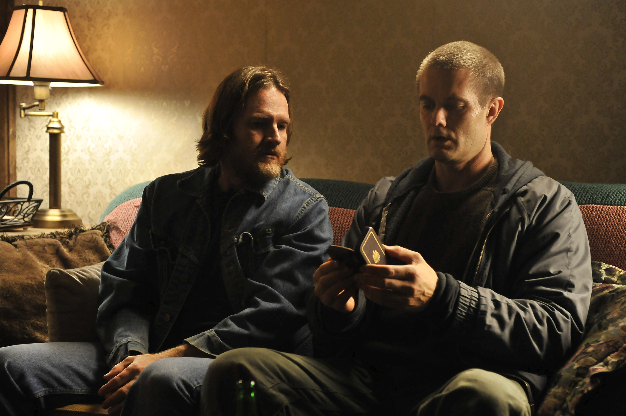 Still of Donal Logue and Garret Dillahunt in Oliver Sherman (2010)