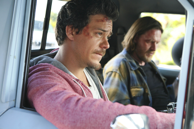 Still of Donal Logue and Michael Raymond-James in Terriers (2010)