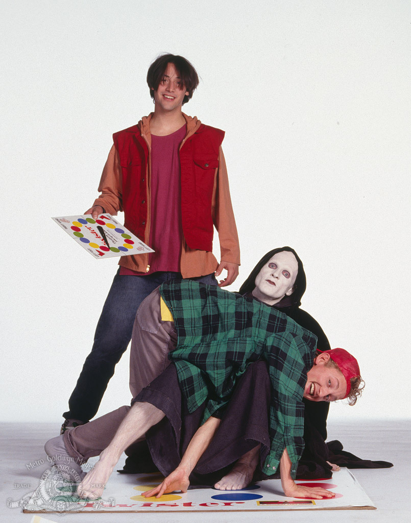 Still of Keanu Reeves, William Sadler and Alex Winter in Bill & Ted's Bogus Journey (1991)
