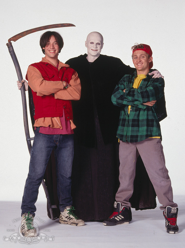 Keanu Reeves, William Sadler and Alex Winter in Bill & Ted's Bogus Journey (1991)