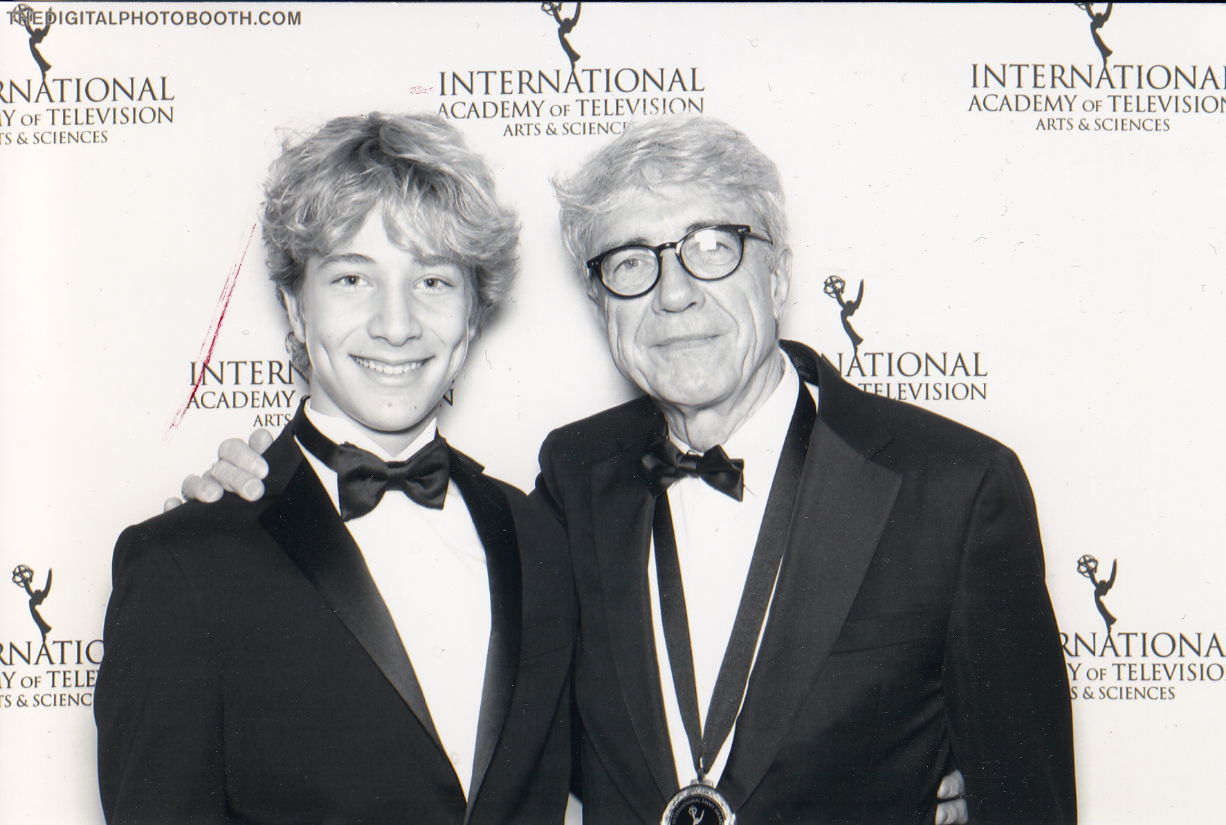 Stefano Battiato (left) and Giacomo Battiato (right) at the International Emmy Awards 2012