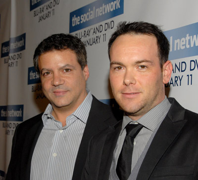 Michael De Luca and Dana Brunetti at event of The Social Network (2010)