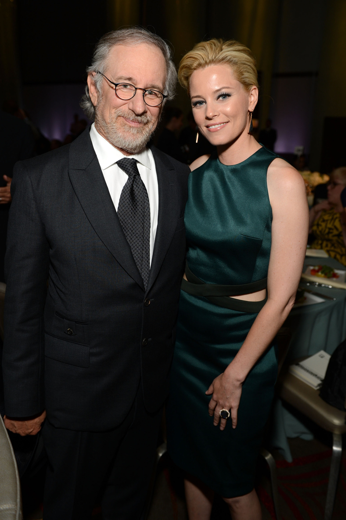 Steven Spielberg and Elizabeth Banks