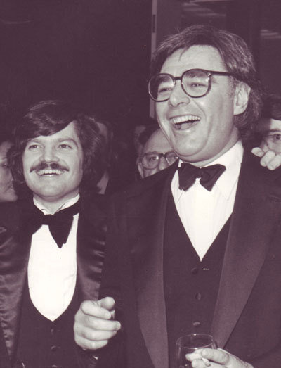 Ilya Salkind and Richard Donner at the SUPERMAN: THE MOVIE Special Olympics Premiere in Washington D.C.