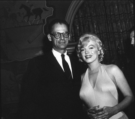 M. Monroe & Arthur Miller at a party for 