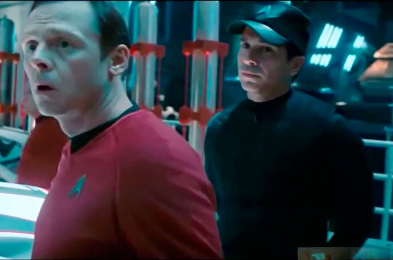 Simon Pegg and Marco Sanchez in Star Trek: Into Darkness