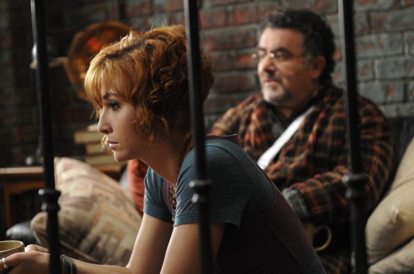 Still of Saul Rubinek and Allison Scagliotti in Warehouse 13 (2009)