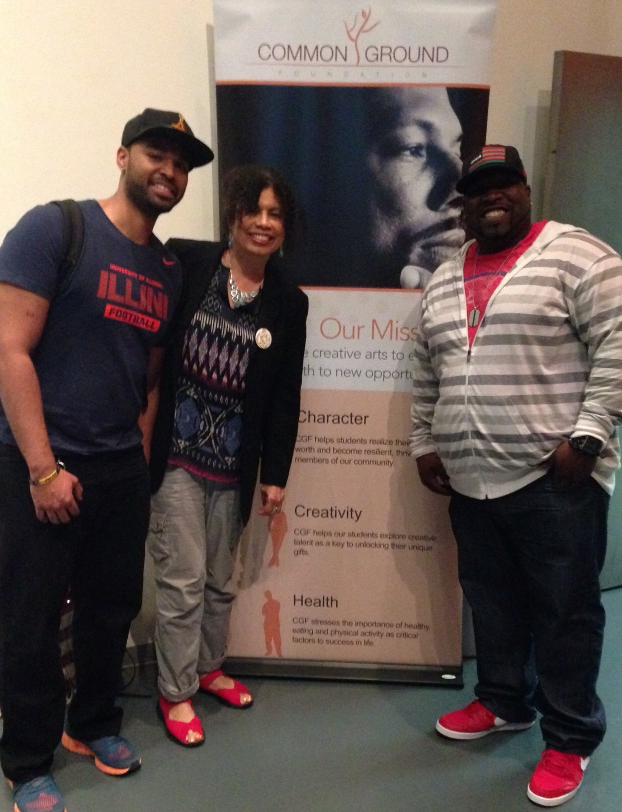 With Creative Cypher CEO Troy Pryor and comic Jay Washington volunteering at Common Ground
