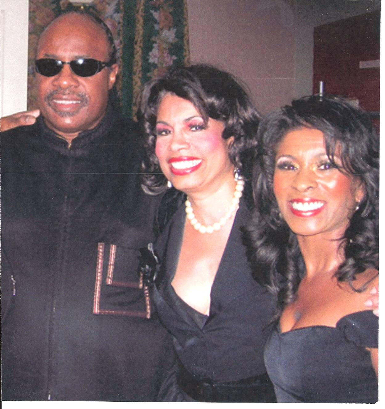 A backstage visit after the show from Stevie Wonder.