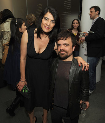 Hiam Abbass and Peter Dinklage at event of The Visitor (2007)