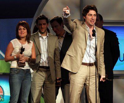 Pamela Abdy, Zach Braff, Richard Klubeck and Gary Gilbert