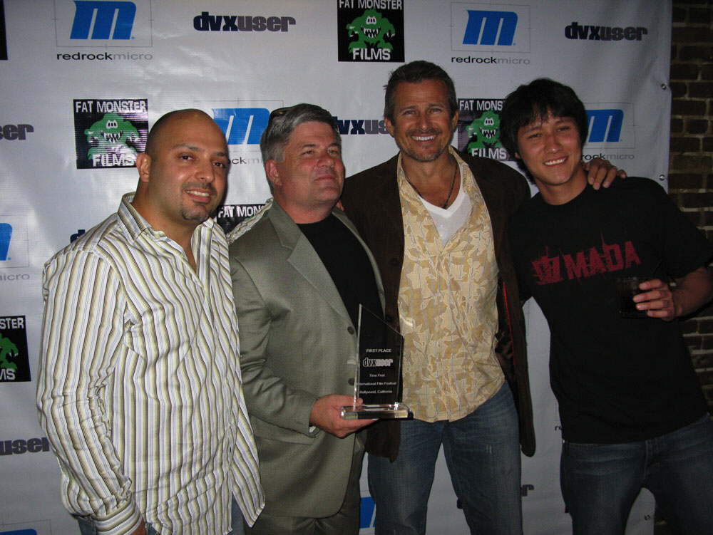 TIM ABELL W/ FAT MONSTER FILMS, LUIS, MARK JOHNSON AND TIM HYTEN. 