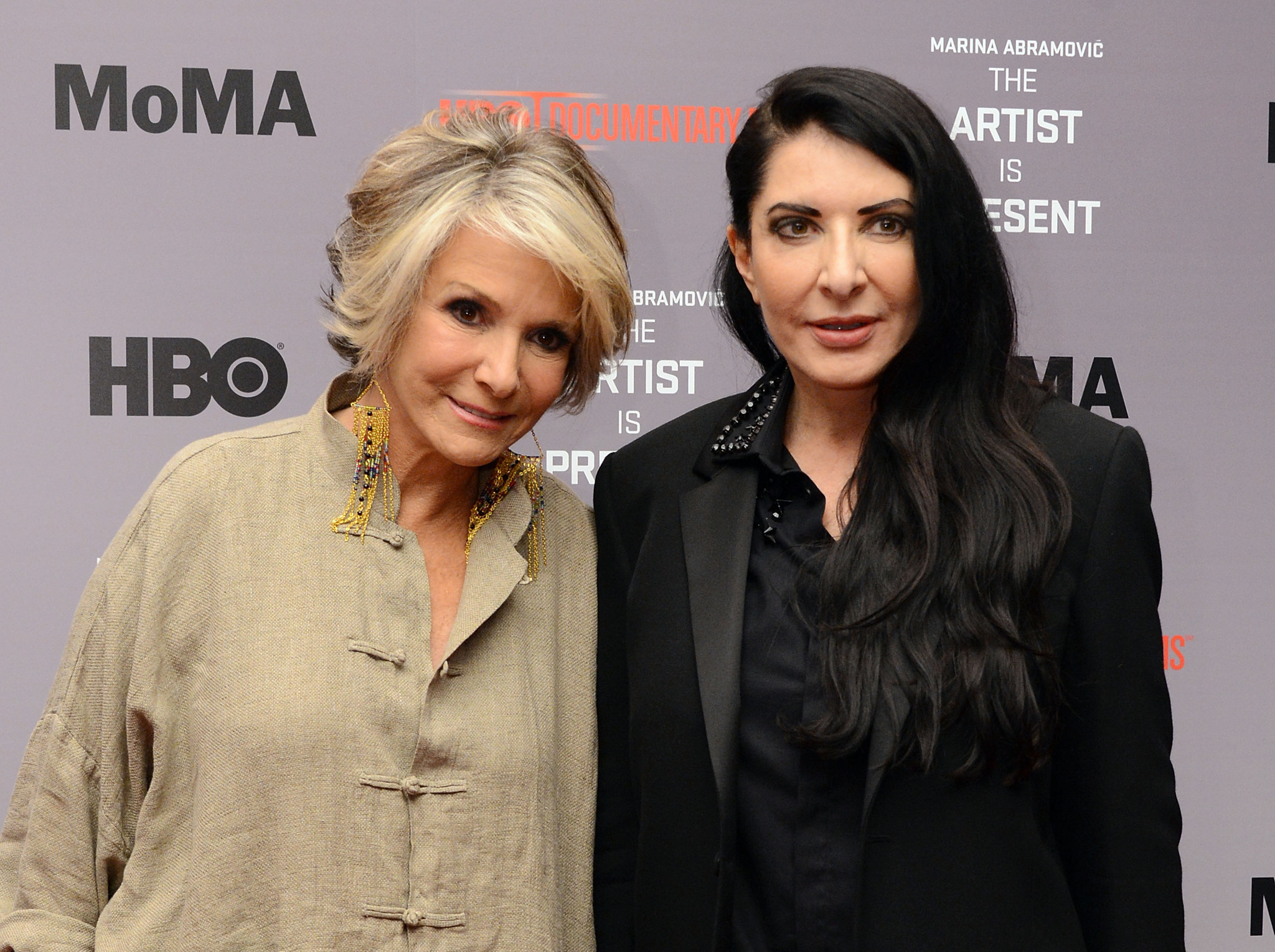 Marina Abramovic and Sheila Nevins at event of Marina Abramovic: The Artist Is Present (2012)