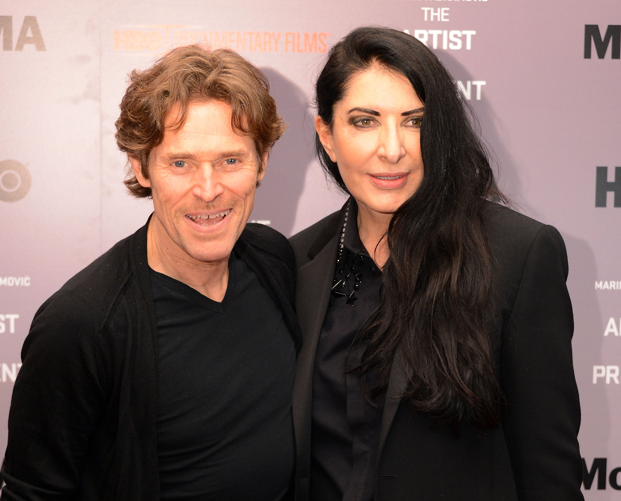 Willem Dafoe and Marina Abramovic at event of Marina Abramovic: The Artist Is Present (2012)