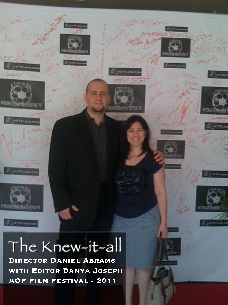 Director Daniel Abrams and Editor Danya Joseph at the AOF's screening of 