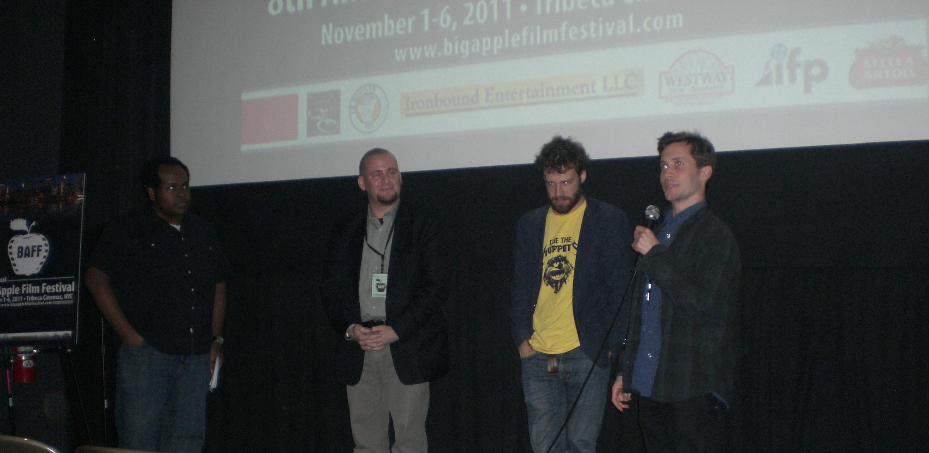 Daniel Lawrence Abrams and the other filmmakers whose films screened at the Big Apple Film Festival 2011