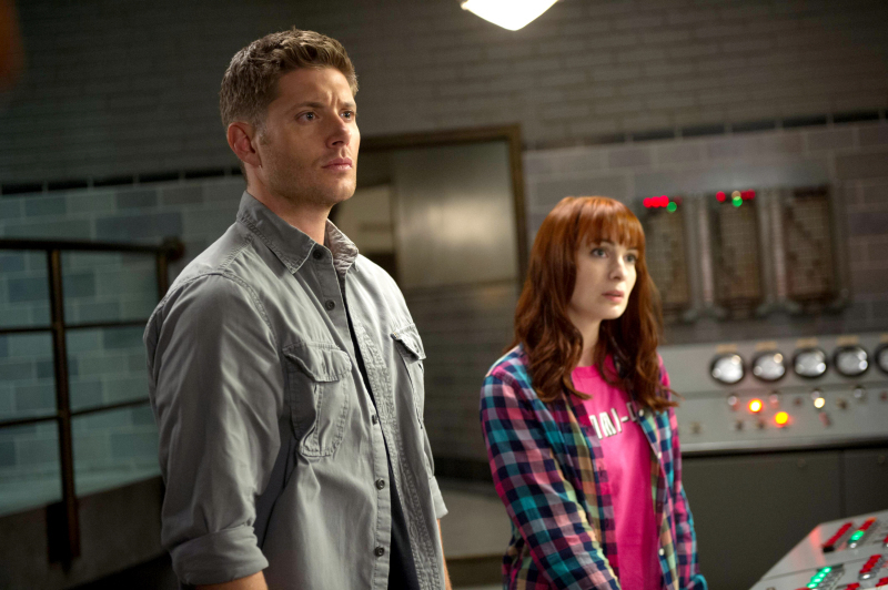 Still of Jensen Ackles and Felicia Day in Supernatural (2005)