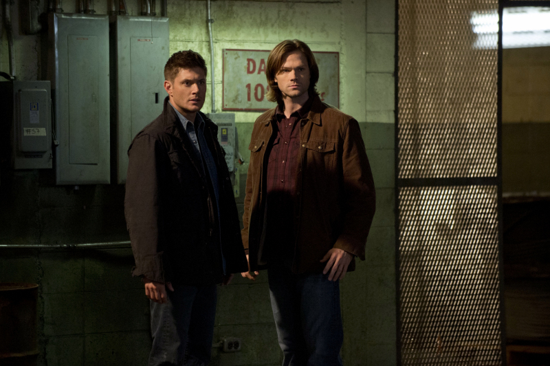 Still of Jensen Ackles and Jared Padalecki in Supernatural (2005)