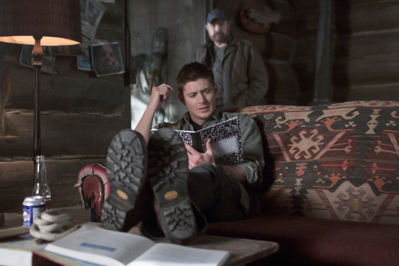 Still of Jensen Ackles and Jim Beaver in Supernatural (2005)