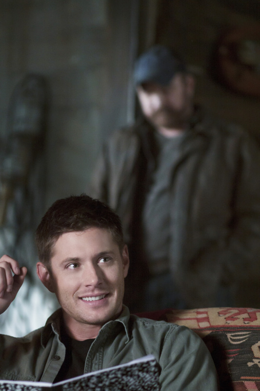 Still of Jensen Ackles and Jim Beaver in Supernatural (2005)