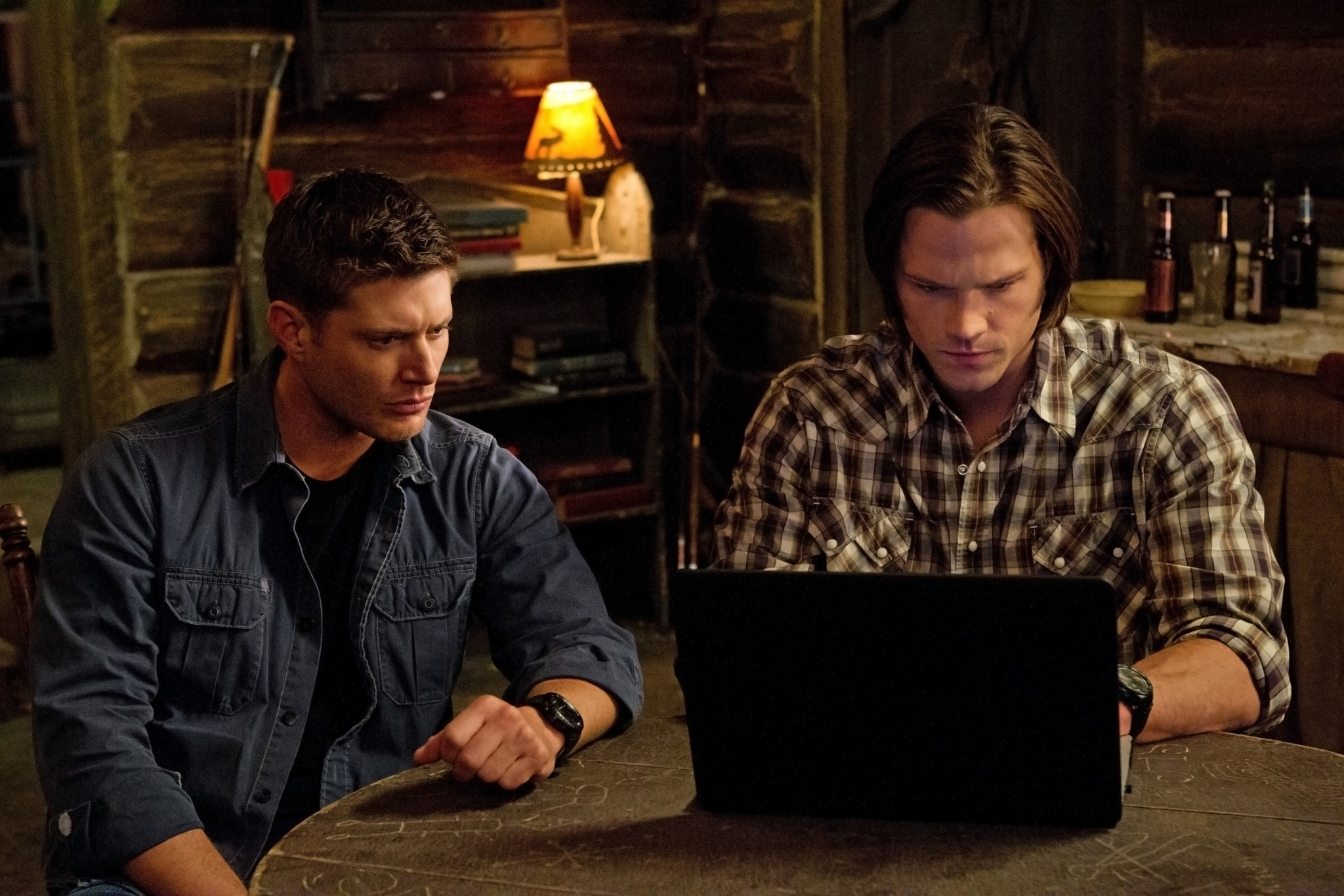 Still of Jensen Ackles and Jared Padalecki in Supernatural (2005)