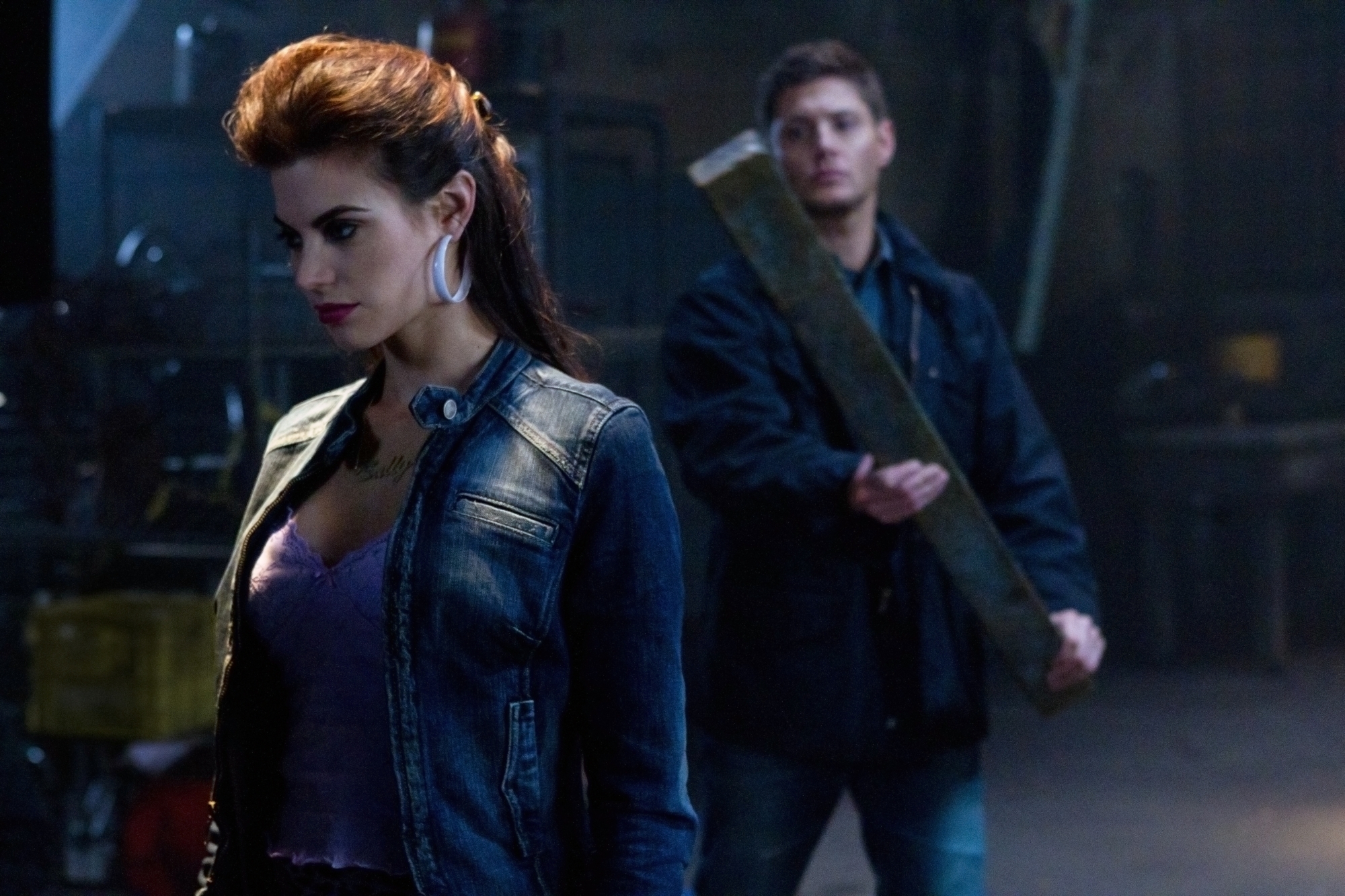 Still of Jensen Ackles and Meghan Ory in Supernatural (2005)