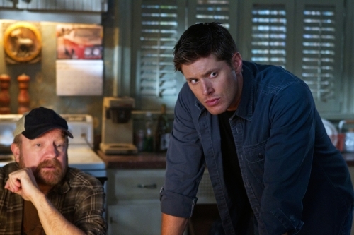 Still of Jensen Ackles and Jim Beaver in Supernatural (2005)