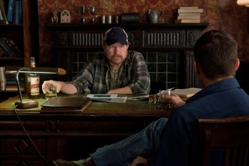 Still of Jensen Ackles and Jim Beaver in Supernatural (2005)