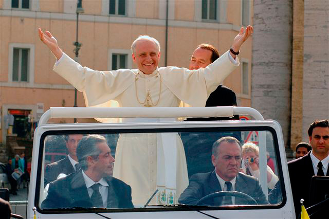 as John Paul II in Karol, the Pope the Man