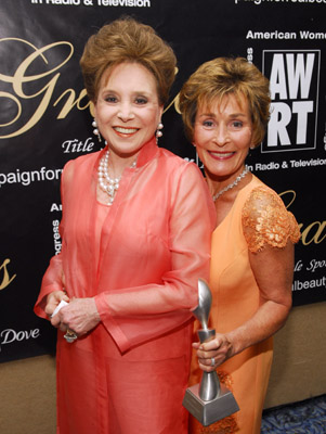 Judy Sheindlin and Cindy Adams