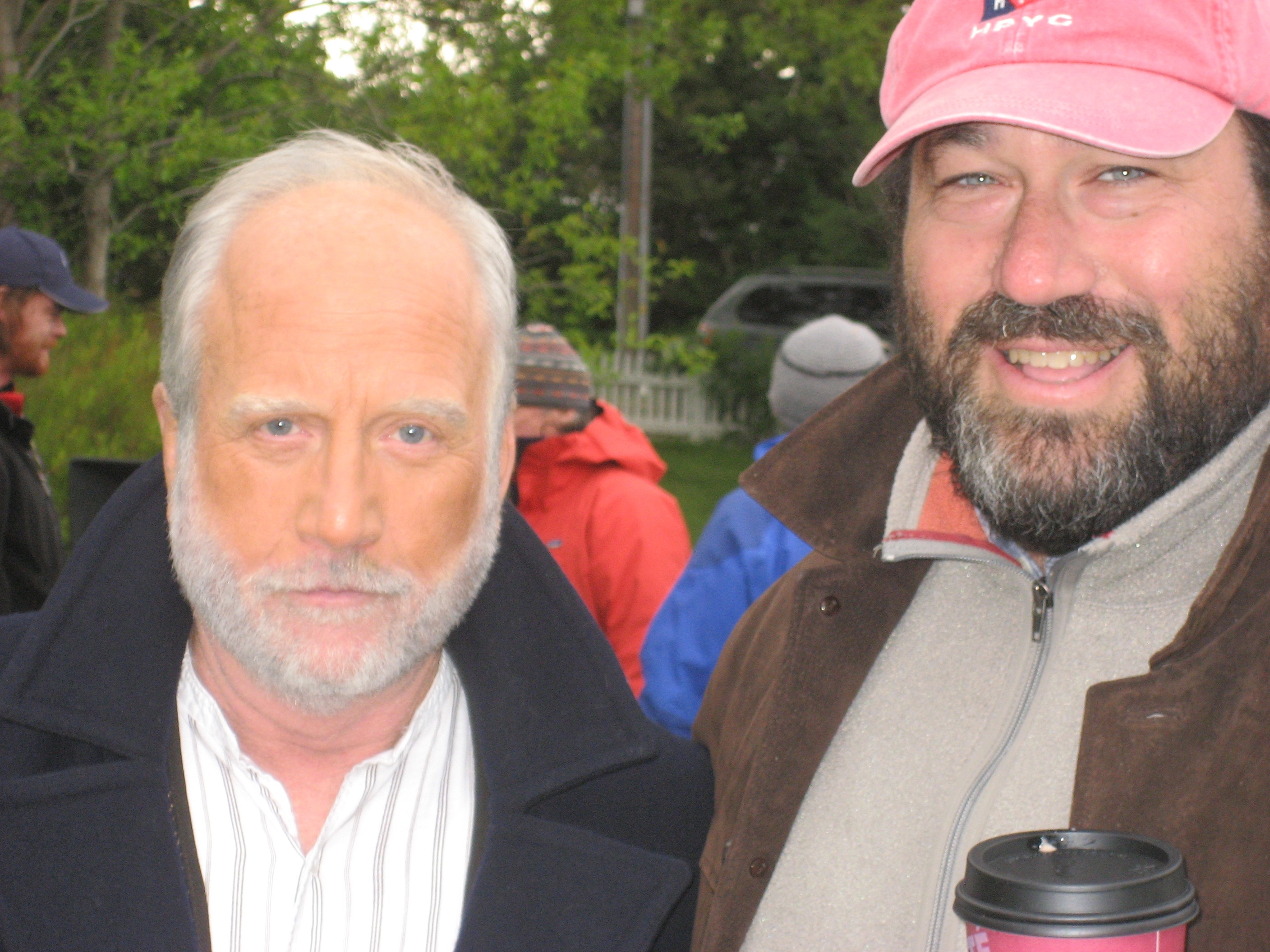 Richard Dreyfuss and Daniel Adams on the set of 