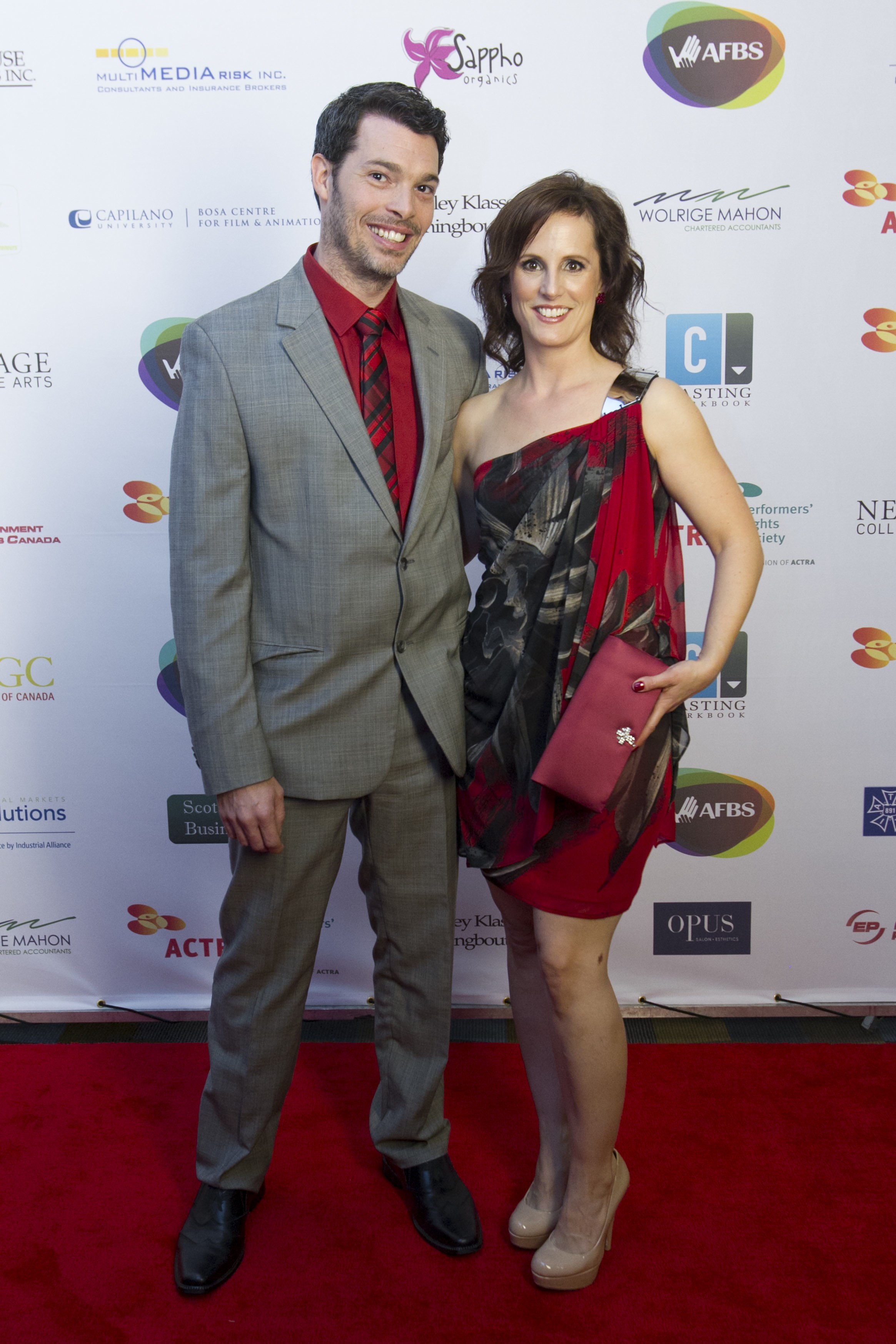 Enid-Raye Adams and husband Bryce Norman at 2013 UBCP/Actra Awards.