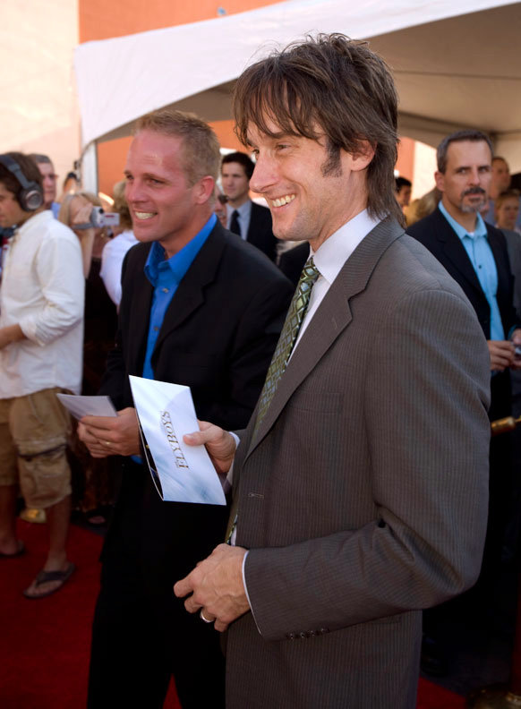 Actors Dallen Gettling and J. Todd Adams at THE FLYBOYS premiere.
