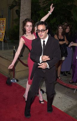 Jane Adams and Michael Panes at event of The Anniversary Party (2001)