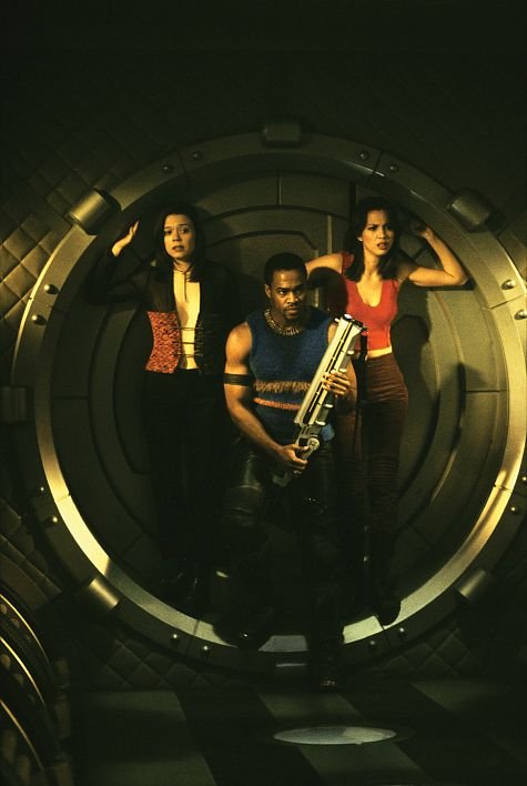 (l to r): Melyssa Ade, Derwin Jordan and Lexa Doig star in New Line Cinema's, JASON X.